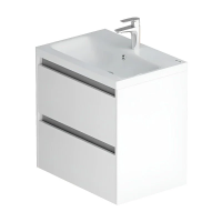 Тумба с раковиной 60 см Am.Pm Pulse M91-FHX0602-WCC0602WG белый