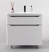 Тумба под раковину Style Line Марелла 80 Люкс Plus СС-00002401 белый матовый