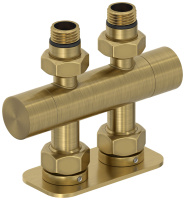 Вентиль Сунержа прямой EU50 (2 х G 1/2" НР х G 3/4" НГ) 051-1417-1234 латунь