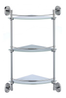 Полка угловая тройная стеклянная Savol 70 S-007073-3