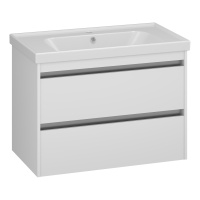 Тумба под раковину Opadiris Фреш 80  00-00007087 белый/белый (без раковины)