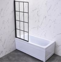 Шторка на ванну Veconi Palau PL-77R, (90x150) PL77R-90-01-C6