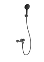 Смеситель для ванны с душем WONZON & WOGHAND, темный графит WW-4530-BGG