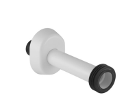 Удлинитель колена смыва Geberit в комплекте, с манжетой: d=45мм, Альпийский белый  118.221.11.1