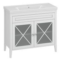 Тумба под раковину Opadiris Палермо 100  00-00006722 белый матовый (без раковины)