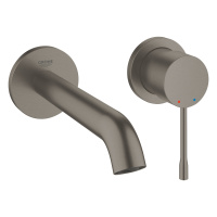 Смеситель для раковины на два отверстия Grohe Essence New 19408 AL1 (19408AL1) темный графит матовый