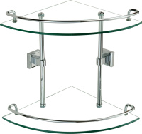 Полка угловая двойная стеклянная Savol 95 S-095322