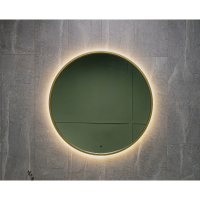 Зеркало с подсветкой Art&Max Asti AM-Ast-800-DS-FNC-Gold