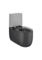 Унитаз напольный безободковый Roca Beyond  Rimless 3420B9640 оникс матовый