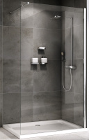 Душевая перегородка (90х200) ABBER Immer Offen AG61090 хром