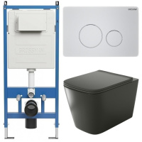 Комплект унитаза с инсталляцией Grossman Style 97.4441BMS.05.01M с клавишей смыва