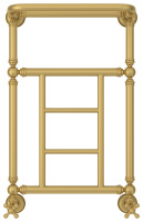 Полотенцесушитель Водяной Сунержа Ренессанс 1452 (66х40) Матовое Золото 032-0282-6640