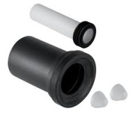 Подсоединительный комплект Geberit для подвесного унитаза, длина 18,5 см: d=90мм, d1=45мм, Альпийский белый  152.426.11.1