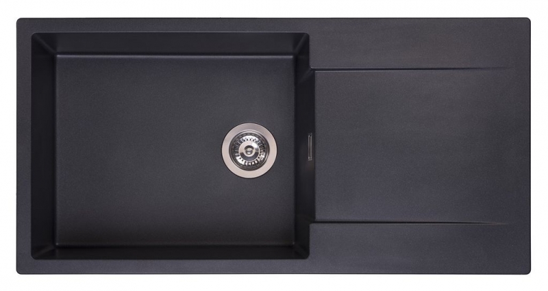 Мойка Reginox Amsterdam 540 (1000х500) R реверсивная Black Silvery R30806