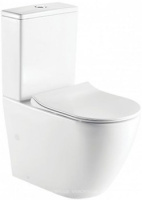 Унитаз-компакт Koller Pool Round Arc с сиденьем и бачком soft close RN-0665-RC-C + RN-0665-RC-T