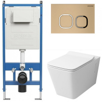 Комплект унитаза с инсталляцией Grossman Galaxy 97.4414S.02.310 с клавишей смыва