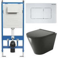 Комплект унитаза с инсталляцией Grossman Classic 97.4477BMS.04.01M с клавишей смыва