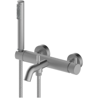 Смеситель для ванны Bossini Teo Z00723.094 никель шлифованный