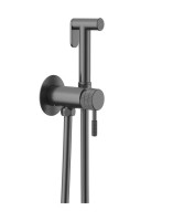 Гигиенический душ со смесителем Gid Edessa L070-GM-GD, вороненая сталь