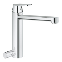 Смеситель для кухни с запорным вентилем Grohe Eurosmart Cosmopolitan 30195 000 (30195000) хром Смеситель для кухни с запорным вентилем Grohe Eurosmart Cosmopolitan 30195 000 (30195000) хром