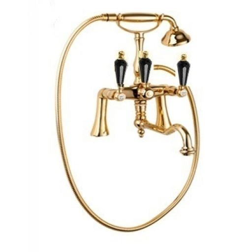 Смеситель на борт ванны с ручным душем Cezares Diamond DIAMOND-PBV2-03/24-Sw-N