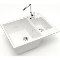 Кухонная мойка Marrbaxx Жаклин Z190 Z190Q001 белый