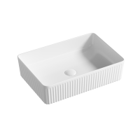 Раковина накладная (50х34) Gid Geometrico D1481, белый