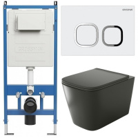 Комплект унитаза с инсталляцией Grossman Cosmo 97.4441BMS.02.000 с клавишей смыва