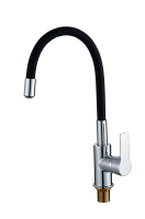 Смеситель для кухонной мойки с гибким изливом RUSH Siple SI7335-60Black