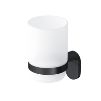 Стеклянный стакан с настенным держателем Am.Pm X-Joy A8434322