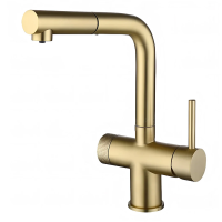 Смеситель для кухни EMAR ЕС - 7026 Matt Gold