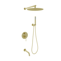 Душевой комплект с внутренней частью Oliveeka OL-88939017-BG, золотой матовый