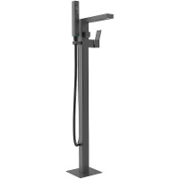 Смеситель для ванны напольный Bossini Aki Z00772.073 черный матовый