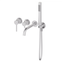 Смеситель для ванны встраиваемый WONZON & WOGHAND STICK, брашированный никель WW-889017-BN