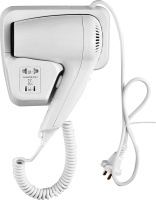 Настенный фен Savol 1000Вт с розеткой 220W S-CF8629