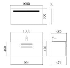 Комплект мебели Orans NL-001-1000