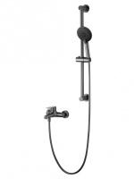 Смеситель для ванны с душевым гарнитуром WONZON & WOGHAND ALFA, темный графит WW-AE3205-BGG