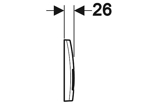 Клавиша смыва Geberit Delta 50 115.119.14.1
