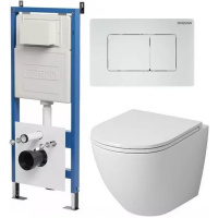 Комплект унитаза с инсталляцией Grossman Classic 97.4455S.04.01M с клавишей смыва