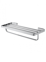 Полотенцедержатель с полкой WONZON & WOGHAND LOTTE, хром WW-8381A