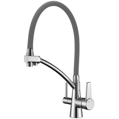 Смеситель для кухонной мойки Lemark Comfort (LM3071C-Gray)