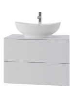 Тумба с раковиной Orange Otto Ot-75TuMDF+G56 подвесная, белый