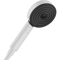 Душевая лейка диск графит Hansgrohe Pulsify Select 105 3jet Activation EcoSmart 24101700, белый матовый Душевая лейка диск графит Hansgrohe Pulsify Select 105 3jet Activation EcoSmart 24101700, белый матовый
