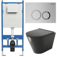 Комплект унитаза с инсталляцией Grossman Galaxy 97.4477BMS.01.110 с клавишей смыва