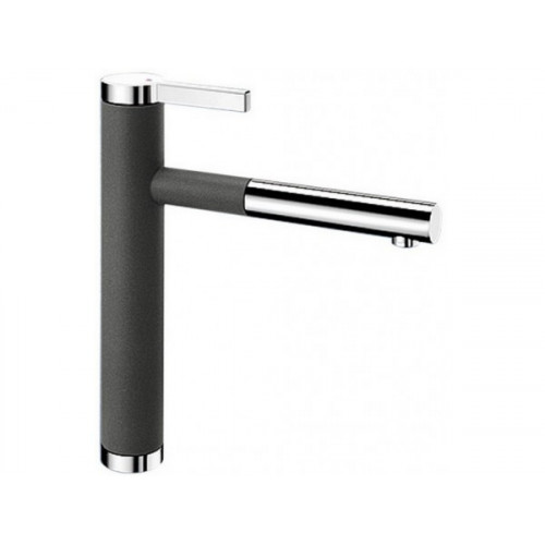 Смеситель для кухни Blanco LINEE-S (темная скала/хром)518804