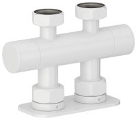 Вентиль 2х3/4" прямой скрытый-скрытый EU50 Белый 12-1419-3434