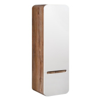 Пенал Runo Ницца 35 темное дерево белый правый  (00-00002130)