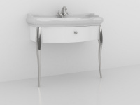 Тумба без раковины Kerasan Retro 7363K7 белый глянец