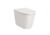 Унитаз приставной  безободковый Roca Inspira Round ,  Rimless,  347526650 бежевый