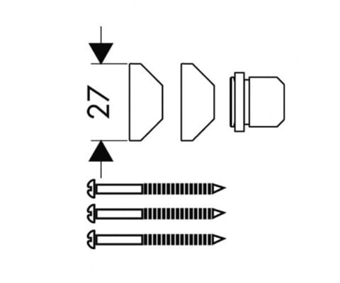Угловой монтажный набор Hansgrohe PuraVida 28694000